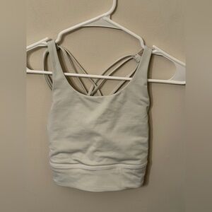 lululemon athletica Light Beige Strappy Sports Bra
